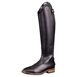 BR Reitstiefel Venetia Damen aus Leder mit Lackoptik Schwarz Größe 37 – Bild 1 von 3