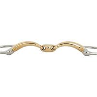 Produktbild von BR Ringtrense Soft Contact 12mm doppelt gebrochen curved in Gold