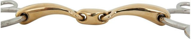 Produktbild von BR Ringtrense Soft Contact doppelt gebrochen 12mm aus Metall in Gold