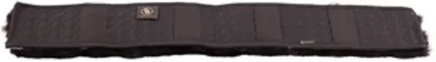 BR Sattelgurtschoner mit Lammfell Schwarz 80 cm – Bild 1 von 3