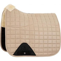 Produktbild von BR Schabracke Majeur II Dressur für Warmblut mit Synthetik-Schaffell in Simply Taupe