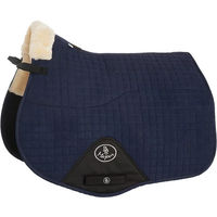 Produktbild von BR Schabracke Majeur VS DR gefüttert mit Synthetik-Schaffell für Warmblut in Navy Blau