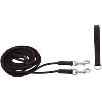 Produktbild von BR Schlaufzügel Blackpool für Vollblut in Schwarz/Silber aus Nylon