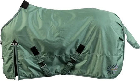 BR Shetty Regendecke aus Polyester in Bunt Grün Beige – Bild 1 von 2
