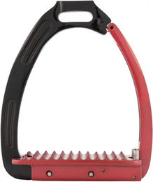 BR Sicherheitssteigbügel Lavarone Schwarz/Rot 12 cm – Bild 1 von 8