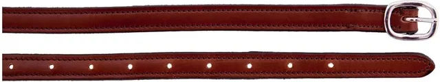BR Sporenriemen aus Leder gefüttert 13mm mit EST Schnalle in Tobacco Braun – Bild 1 von 2