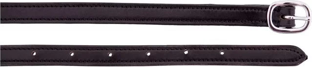 BR Sporenriemen aus Leder mit Fütterung und EST-Schnalle Schwarz 13mm – Bild 1 von 3