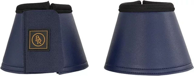 BR Springglocken Basic Gamaschen aus Kunstleder Blau XL für Pferde – Bild 1 von 2