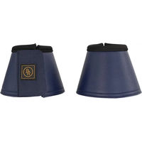 Produktbild von BR Springglocken Basic Gamaschen aus Kunstleder Blau XL für Pferde