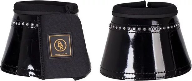 BR Springglocken Glamour Lacquer Gamaschen aus Kunstleder Schwarz Größe M – Bild 1 von 3