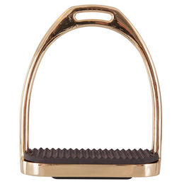 BR Steigbügel Fillis Gold aus Edelstahl 12 cm Schwarz – Bild 1 von 2