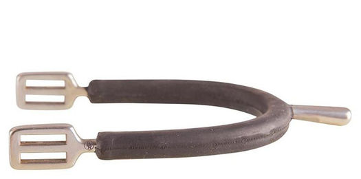 Produktbild von BR Striegel Sporen mit abgeflachtem Dorn aus Gummi Schwarz
