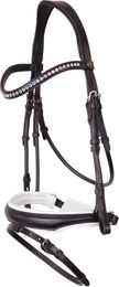 Produktbild von BR Trense Southam Leder für Warmblut in Schwarz oder Weiß