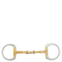 Produktbild von BR Unterleggebiss Olivenkopf Soft Contact doppelt gebrochen aus Metall in Silber
