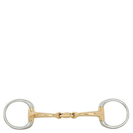 Produktbild von BR Unterlegtrense Soft Contact doppelt gebrochen 10 mm Cuprigan Gold