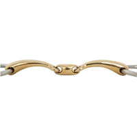 Produktbild von BR Unterlegtrense Soft Contact doppelt gebrochen 10mm curved in Gold