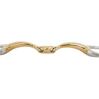Produktbild von BR Unterlegtrense Soft Contact doppelt gebrochen 12 mm Gold