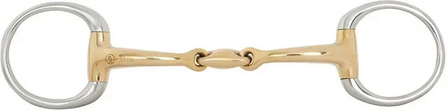 Produktbild von BR Unterlegtrense Soft Contact doppelt gebrochen 12mm Cuprigan Gold für Pferde