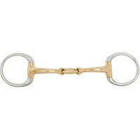 Produktbild von BR Unterlegtrense Soft Contact doppelt gebrochen 12mm Cuprigan Gold für Pferde