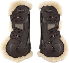 BR Urban Comfort Offene Vordergamaschen für Pferde mit Plüschfutter in Braun oder Schwarz – Bild 1 von 2