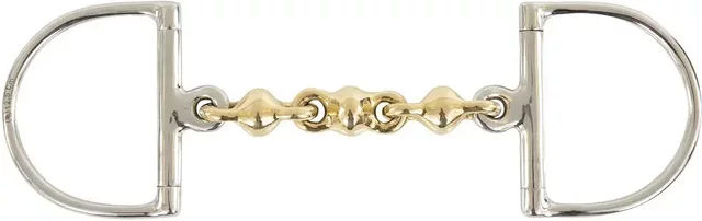 BR Waterford D-Ring-Gebiss für Pferde aus Cuprion in Gold 18 mm – Bild 1 von 4