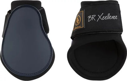 BR Xcellence Streichkappen Minichaps aus Kunstleder für Vollblut in Marineblau – Bild 1 von 3