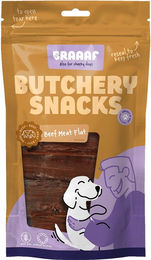 Braaaf Hundesnack Butchery Dörrfleisch Rind und Schwein getreidefrei und hypoallergen 125 g - 125 g – Bild 1 von 5