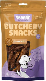 Braaaf Hundesnack Butchery Hühnerhälse Naturkauartikel für Hunde getreidefrei und hypoallergen 125 g - 125 g – Bild 1 von 5