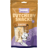 Produktbild von Braaaf Hundesnack Butchery Kaninchenpfoten Monoprotein Getreidefrei Hypoallergen 100 g - 100 g