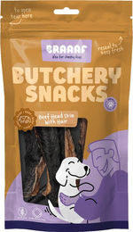Braaaf Hundesnack Butchery Rinderkopfhaut mit Fell Hypoallergen und Getreidefrei 150 g - 150 g – Bild 1 von 5