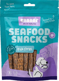 Braaaf Hundesnack Fischstreifen Lachs Monoprotein Hypoallergen 70 g - 70 g – Bild 1 von 8