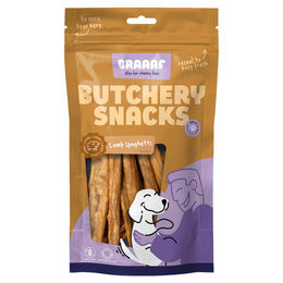 Braaaf Hundesnack Lamm Spaghetti Hypoallergen und Getreidefrei - 85 g – Bild 1 von 3