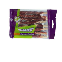 Braaaf Hundesnack Rawhide Roll Sticks Rind und Fisch getreidefrei 80 g - 8 x 10 g – Bild 1 von 4