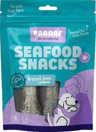 Braaaf Hundesnack Seafood Fisch Knochen Lachs Hypoallergen Monoprotein 100 g - 100 g – Bild 1 von 13