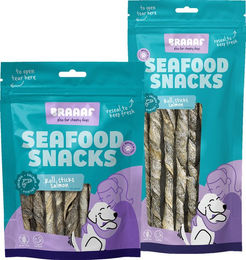 Braaaf Hundesnack Seafood Lachs Roll Sticks Hypoallergen Getreidefrei 70 g - 70 g – Bild 1 von 8