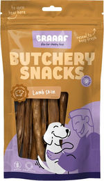 Braaaf Lammhaut Monoprotein Naturkaukartikel 120 g - 100 g – Bild 1 von 3