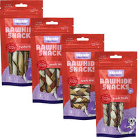 Produktbild von Braaaf Twister Braids Mini Kausnack für Hunde mit Fisch und Büffel 60 g - 5 x 60 g