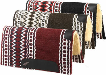 Produktbild von Brad Ren's Navajo-Pferdesatteldecke mit Schafwolle in Braun und Bunt