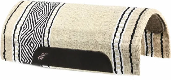 Produktbild von Brad Ren's Navajo-Pferdesattelunterlage aus Filz und Wolle in Beige