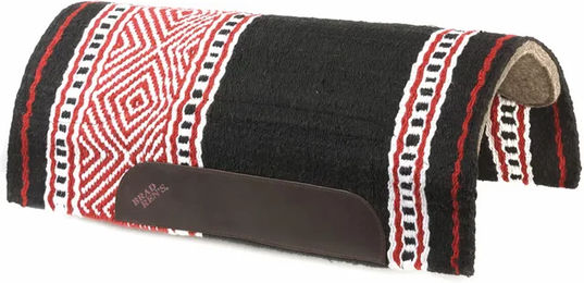 Brad Ren's Navajo-Pferdesattelunterlage aus Filz und Wolle in Schwarz oder Bunt – Bild 1 von 1
