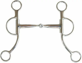 Produktbild von Brad Ren's Zaumgebiss für Pferde mit kurzen Ästen aus Edelstahl in Silber