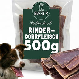 Breers Pet Food Rinderschlund getrocknet 500g getreidefrei und zuckerfrei für Hunde – Bild 1 von 8