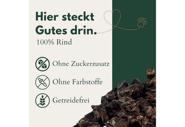 Produktbild von Breers Pet Food Trainingshappen Rinderlunge getrocknet Hundeleckerlie getreidefrei und zuckerfrei 5 kg