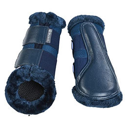 Breezy-Plush Gamaschen Beinschutz für Pferde Navy Blau XL aus Kunstleder – Bild 1 von 1