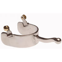 Produktbild von Breiter Westernreitsporn Lakota mit Kugel aus Edelstahl in Silber und Grau