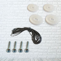 Produktbild von Breker 4 Umlenkrollen aus Kunststoff für automatische Hühnerklappe Komplettset