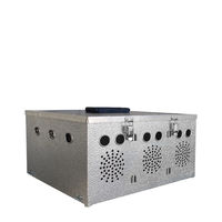 Produktbild von Breker Aluminium Transportkorb für Tauben und Wachteln mit 3 Abteilungen in Silber