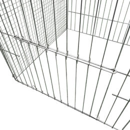 Produktbild von Breker Ausstellungskäfig für Geflügel mit 5 Abteilungen aus Metall in Silber
