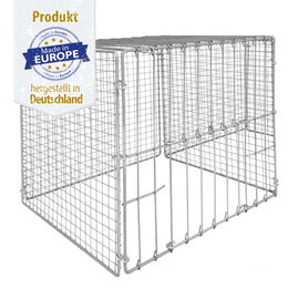 Produktbild von Breker Ausstellungskäfig Quarantänekäfig Voliere aus Draht Silber 60 x 60 x 60 cm für Kaninchen Hühner Enten und Puten