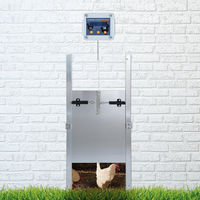 Produktbild von Breker Automatische Hühnerklappe mit Zeitschaltuhr und Selbstverriegelung aus Aluminium 30 x 40 cm